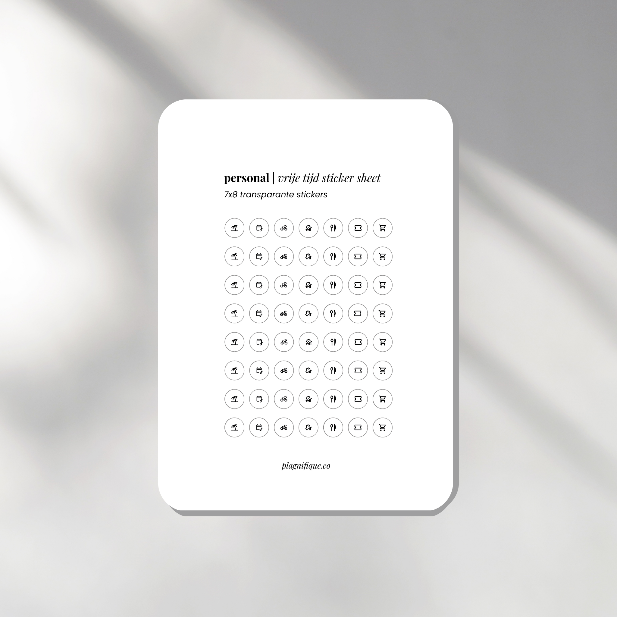 Free Time | Personal - Sticker Icons