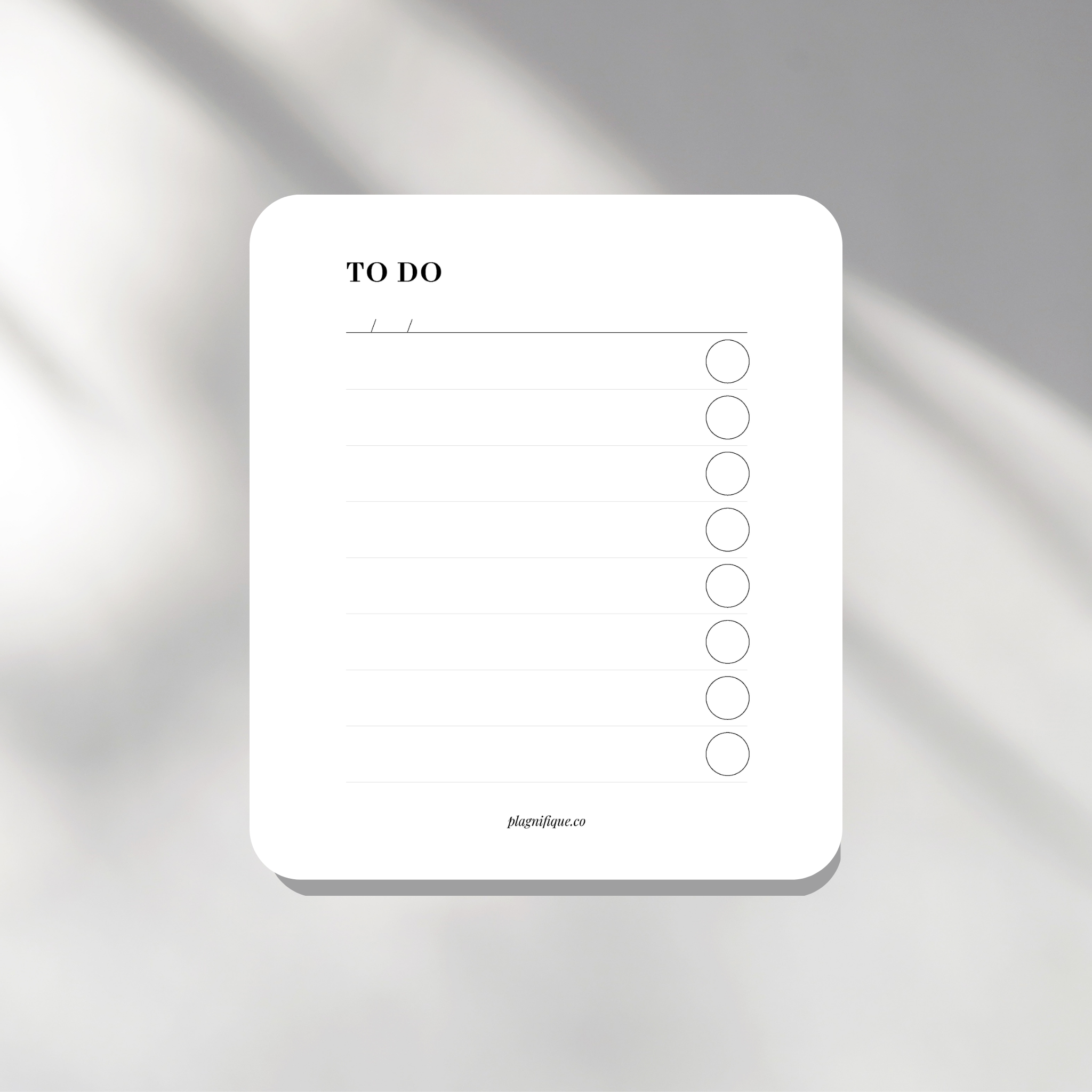 To Do | Routine Card - 8.5x10cm