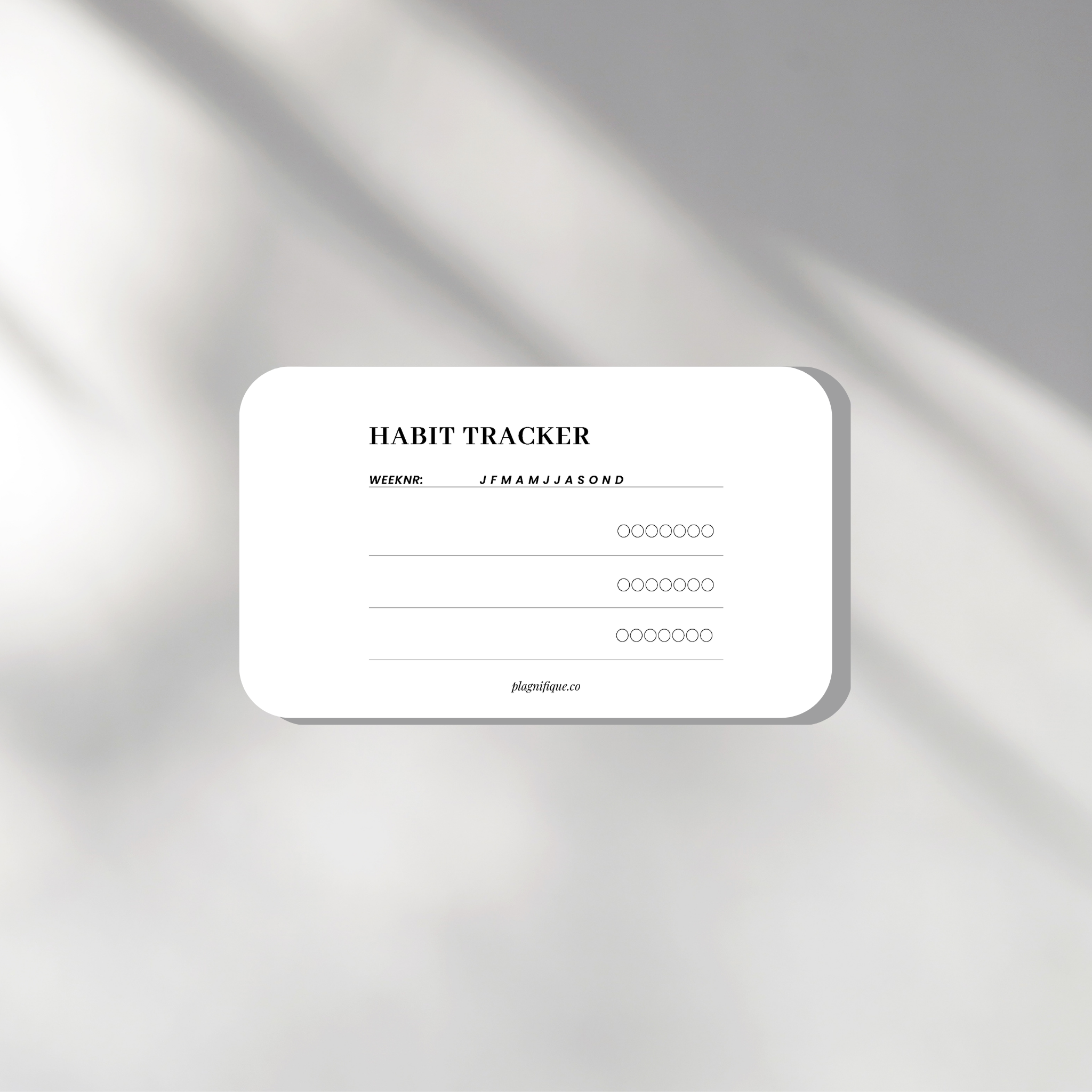 Habit Tracker | Routine Card - 9x6cm