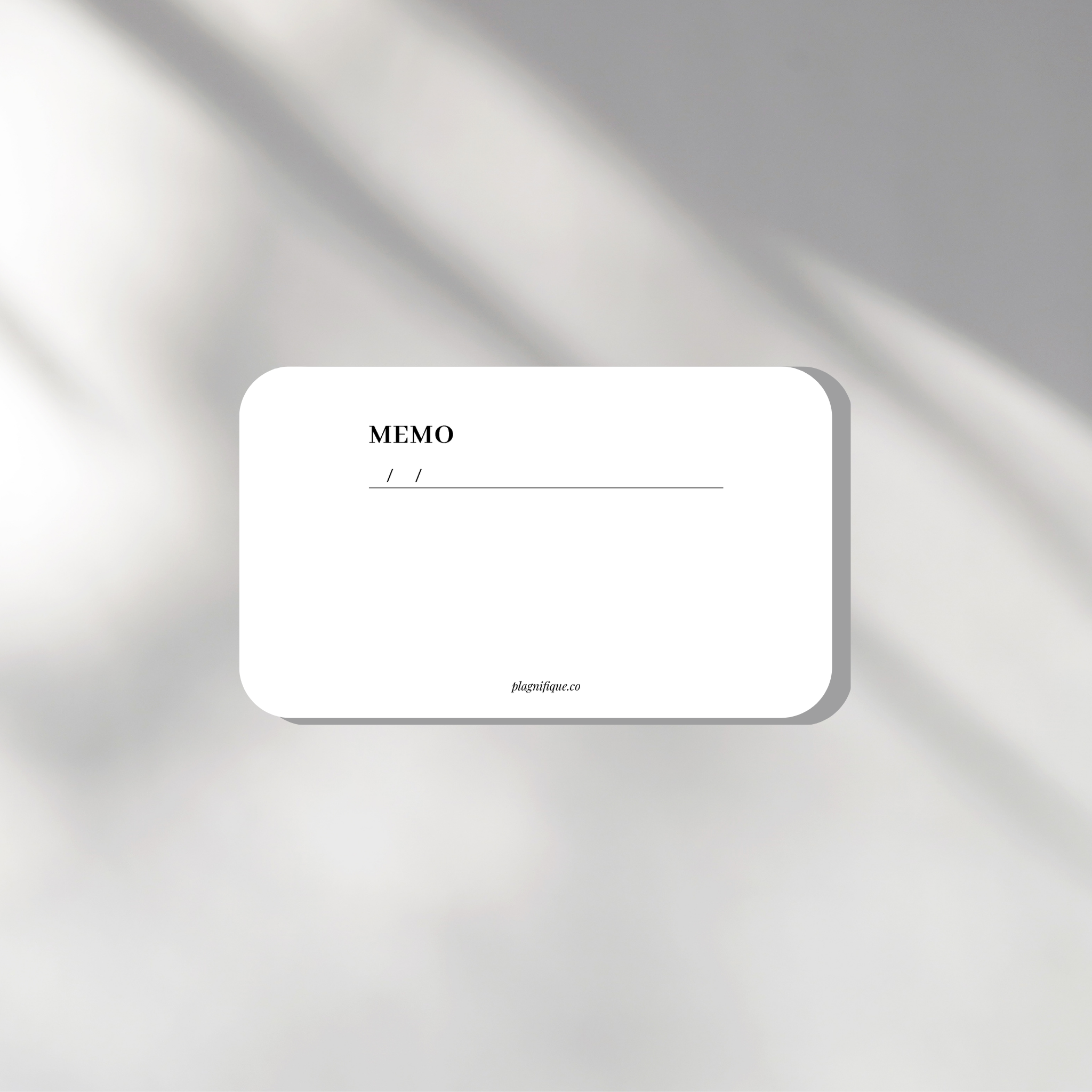 Memo | Routine Card - 9x6cm